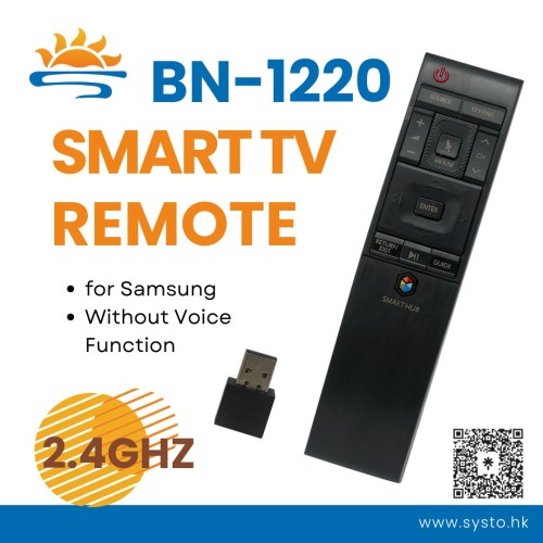 SYSTO丨BN-1220 2.4Ghz Replacement Samsung Smart TV Remote Control