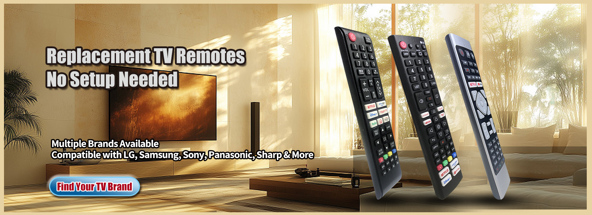 TV Remote Control - Slide Show Banners - Banner 3
