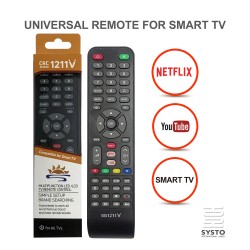 SYSTO丨CRC1211V Universal Replacement Remote Control for All Brand LED LCD TV Special for Chinese Brand TV