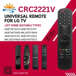 SYSTO丨CRC2221V Universal Replacement Remote Control for LG LED LCD TV