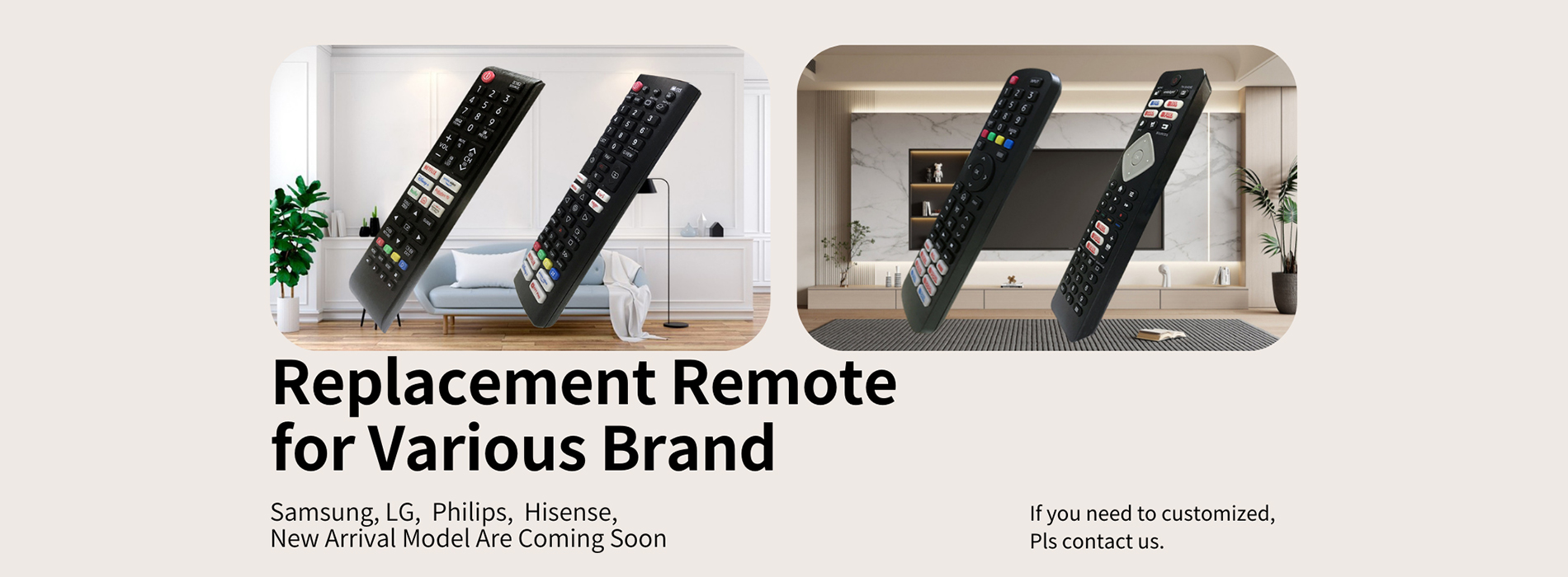 Brand tv remote