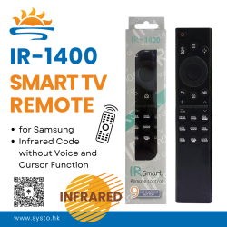  SYSTO丨IR-1400 New Infrared Replacement Samsung Smart TV Remote Control BN59-01385