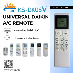 SYSTO丨KS-DK06V Universal for Daikin Air Conditioner Remote Control