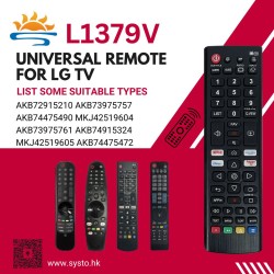 SYSTO丨L1379V Universal Replacement Remote Control for LG LED LCD TV