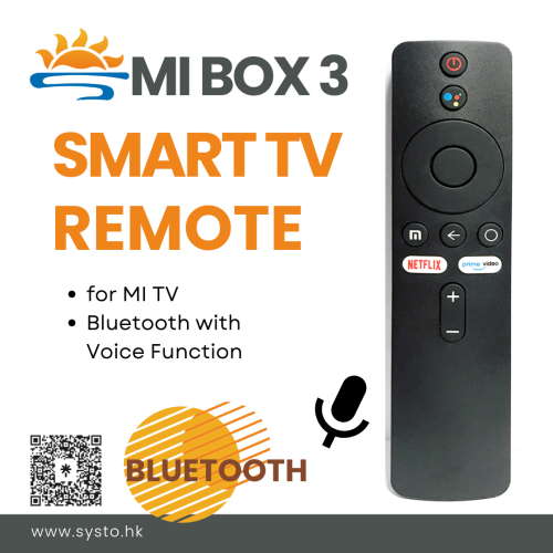 SYSTO丨MI BOX 3 Blue-tooth Replacement MI Smart TV Remote Control