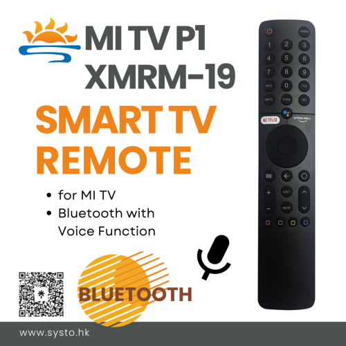 SYSTO丨MI TV P1 XMRM-19 Blue-tooth Replacement MI Smart TV Remote Control