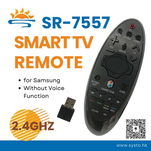 SYSTO丨SR-7557 2.4Ghz Replacement Samsung Smart TV Remote Control