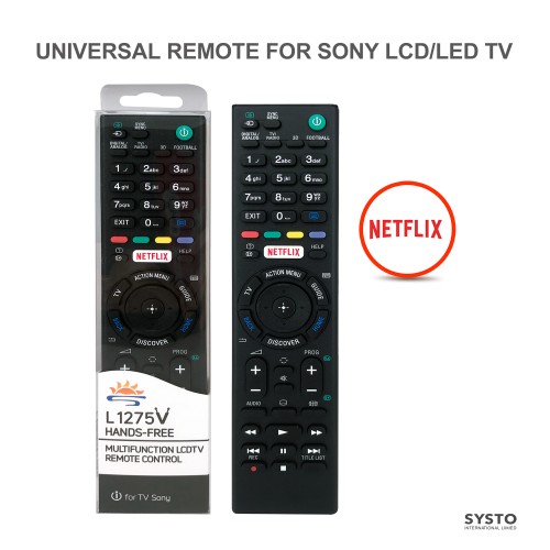 L1275V UNIVERSAL FOR SONY LCD TV Remote Control丨SYSTO