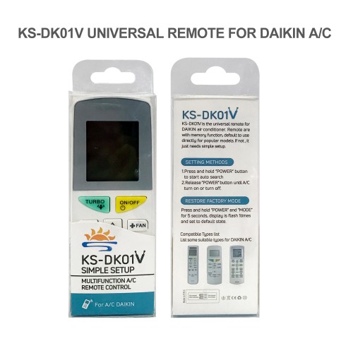 SYSTO丨KS-DK01V Universal for Daikin Air Conditioner Remote Control