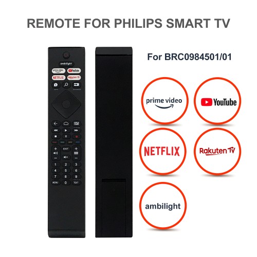 IR-PHI/PYNR AMBILIGHT SINGLE CODE TV REMOTE CONTROL FOR PHILIPS