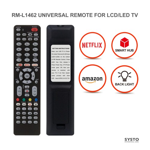 RM-L1462 /SINGLE CODE TV REMOTE CONTROL 