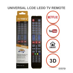 SYSTO丨CRC1195V Upgrade Version Universal Replacement Remote Control for All Brand LED LCD TV