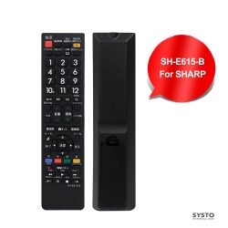 SYSTO丨SH-E615-B Universal Replacement Remote Control for SHARP LED LCD TV in Japan Market