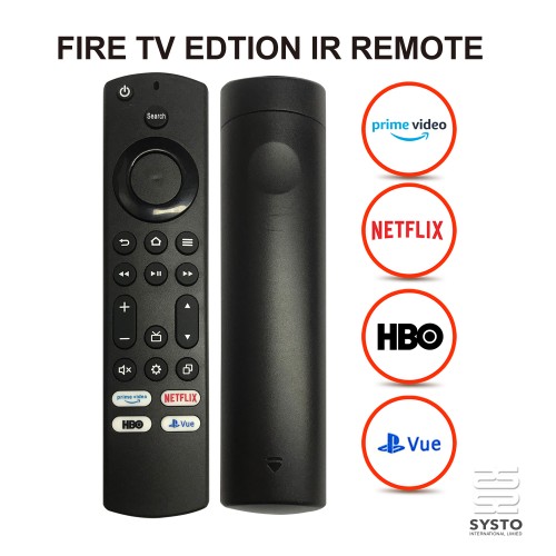 SYSTO丨Infrared Replacement Remote Control for Toshiba Insignia Edition-3 Fire TV Series PNHV