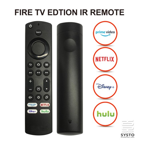 SYSTO丨Infrared Replacement Remote Control for Toshiba Insignia Edition-3 Fire TV Series PNDH