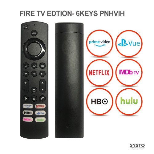 SYSTO丨Infrared Replacement Remote Control for Toshiba Insignia Edition-3 Fire TV Series PNHVIH