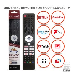 SYSTO丨CRC423V Universal Replacement Remote Control for SHARP LED LCD TV