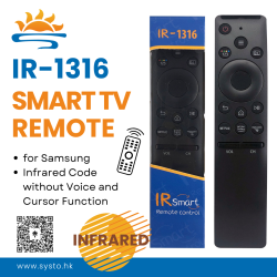 SYSTO丨IR-1316 Infrared Replacement Samsung Smart TV Remote Control