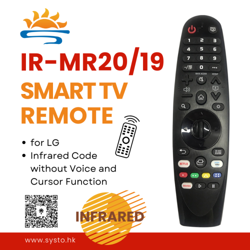 SYSTO丨IR-MR20/19 Infrared Replacement LG Smart TV Remote Control (Basic Function)