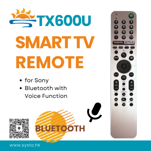 SYSTO丨 RMF-TX600U Replaced Voice Remote Control Fit For Sony TV XBR-55X950G XBR-77A9G XBR-65X950G